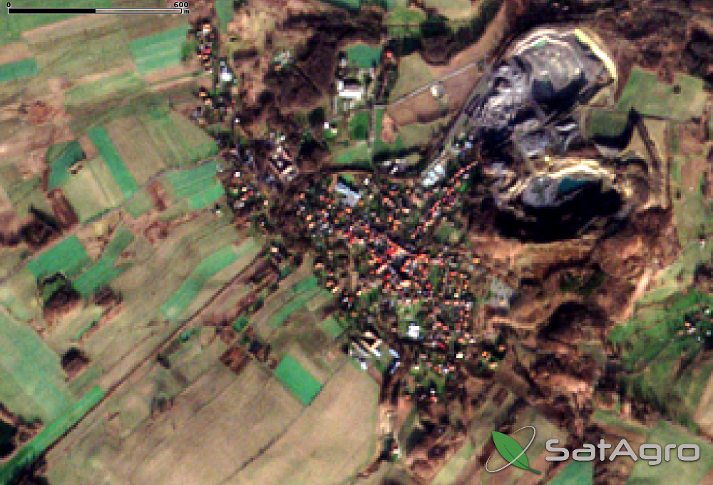 Miejscowość Sulików oraz kopalnia bazaltu
